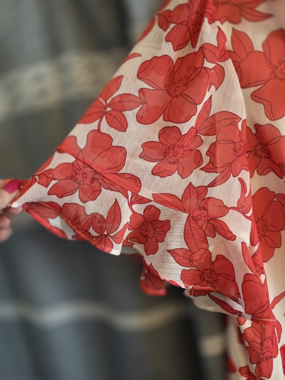 ESTELLE Poppy Print Faux-Wrap Dress Size 2X/18W NWT - Picture 2 of 5